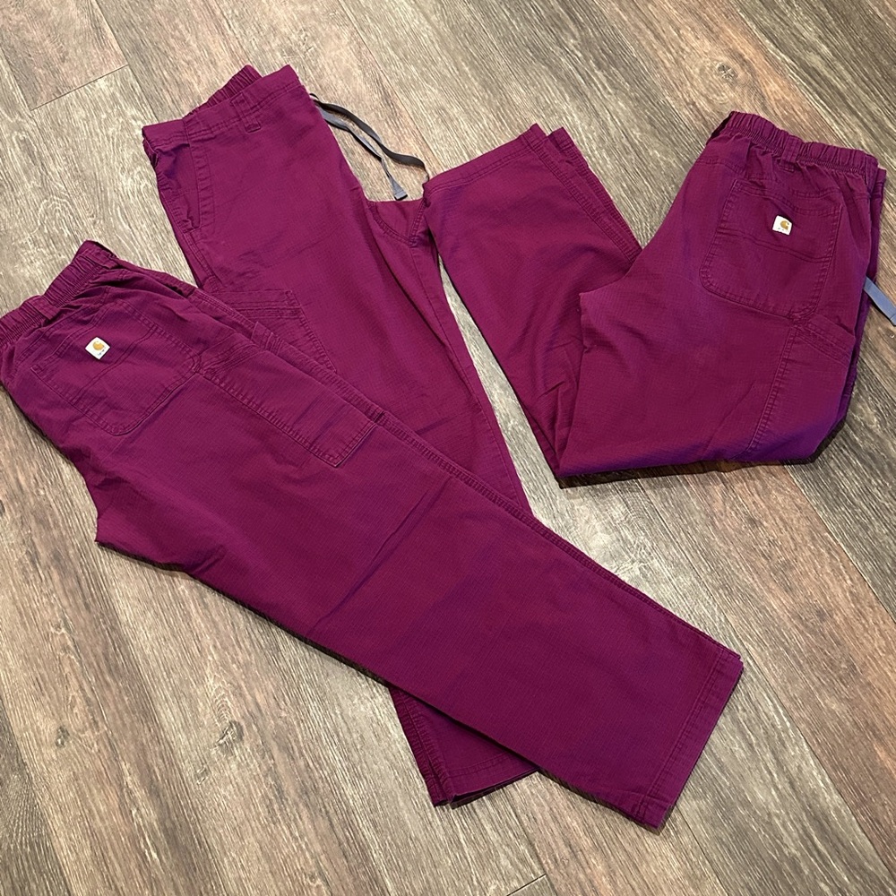 Men’s large carhartt scrub pants bundle